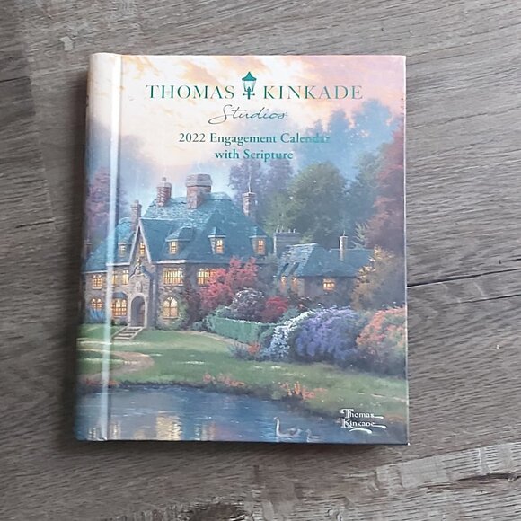 THOMAS Kinkade Studios 2022 Engagement Calendar With Scripture - Picture 1 of 5